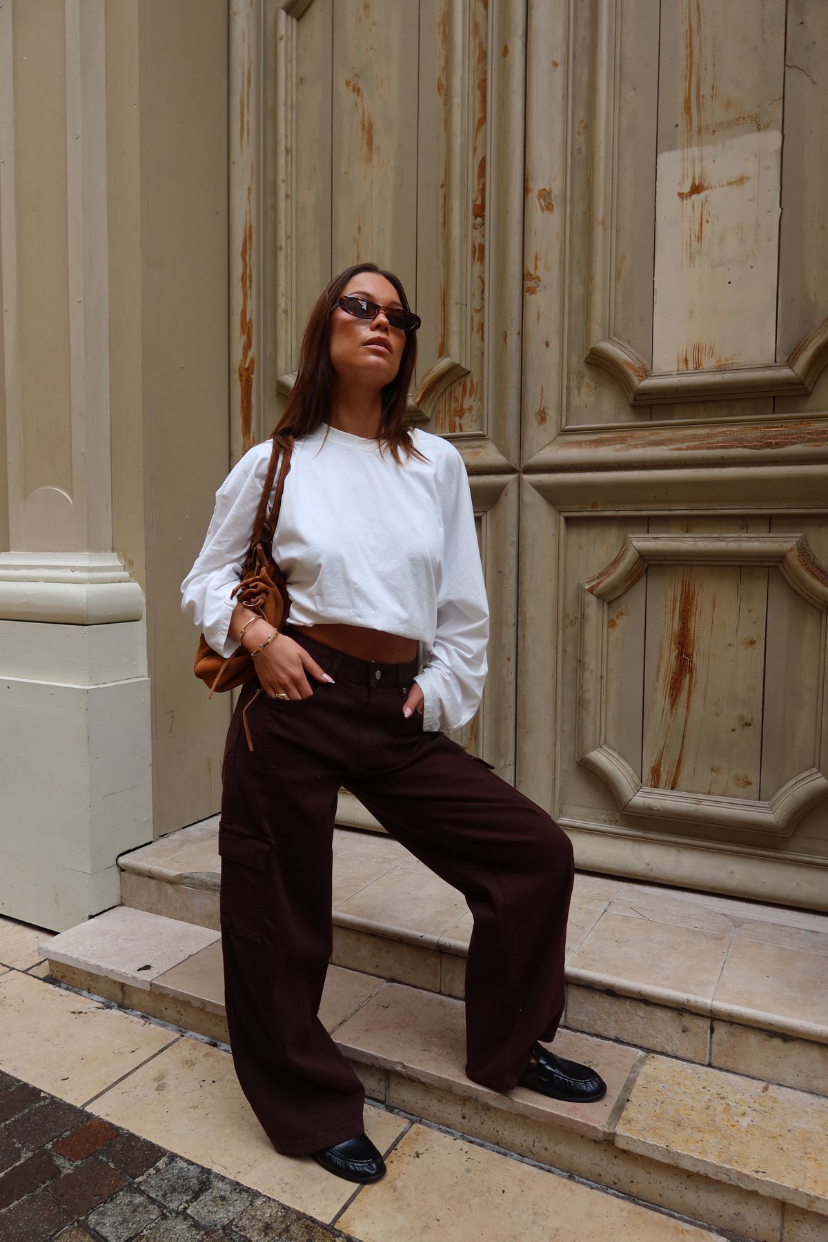 Pantalon cargo femme