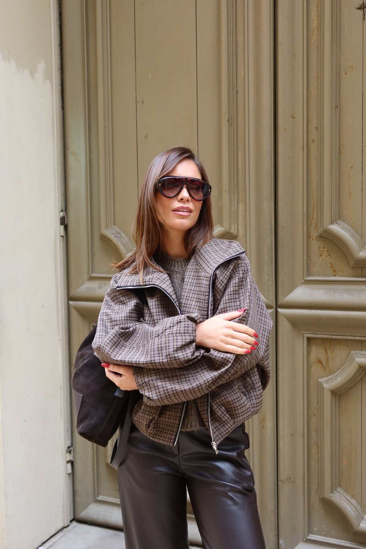 Veste à carreaux