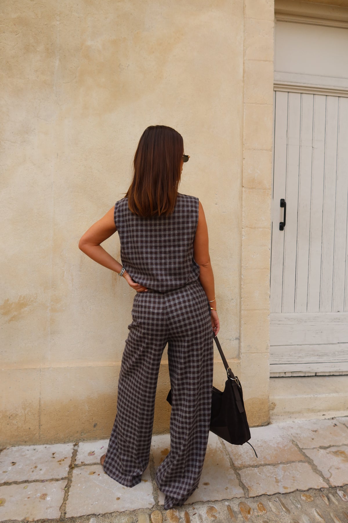 Pantalon à carreaux