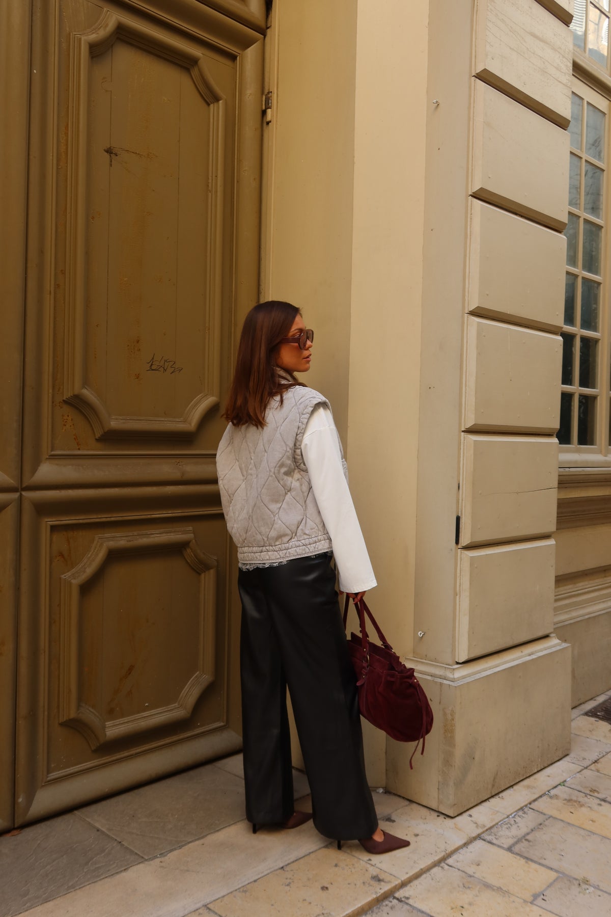 Pantalon en similicuir Jena