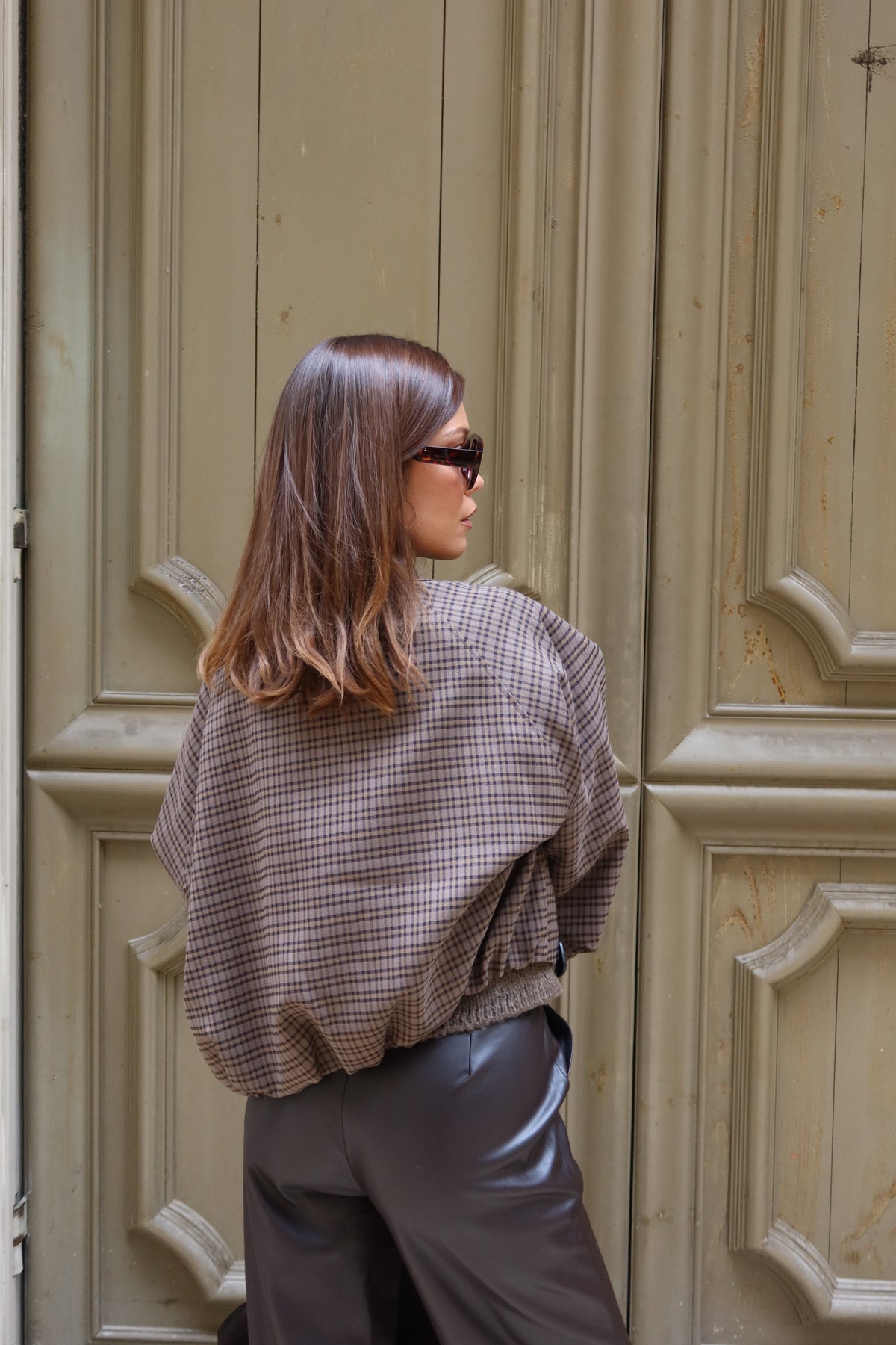 Veste à carreaux
