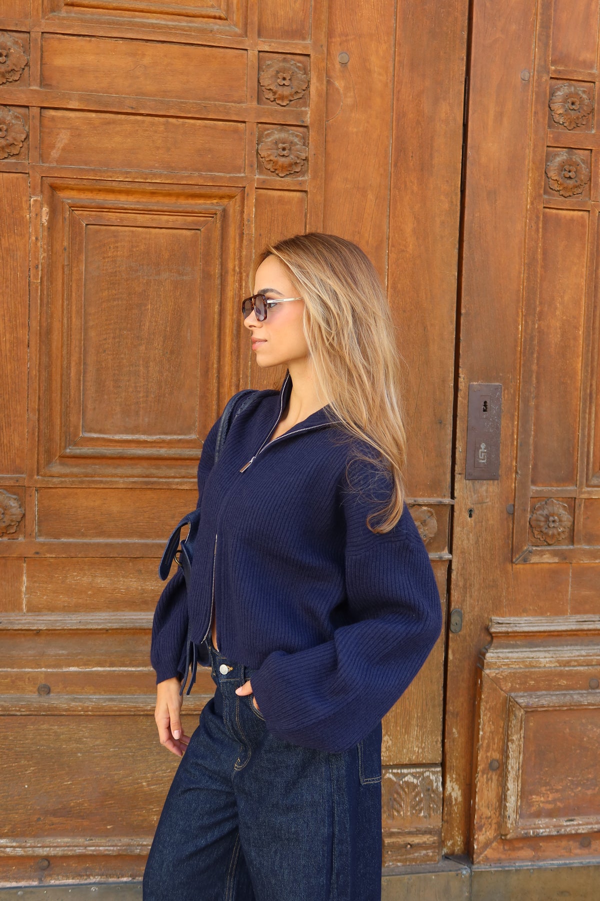 Gilet en maille court