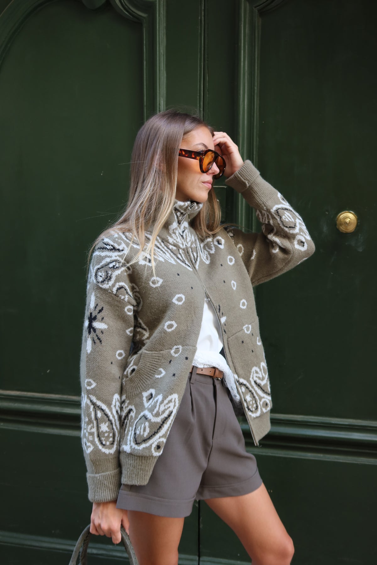 Gilet Daphné imprimé bandana bohème femme