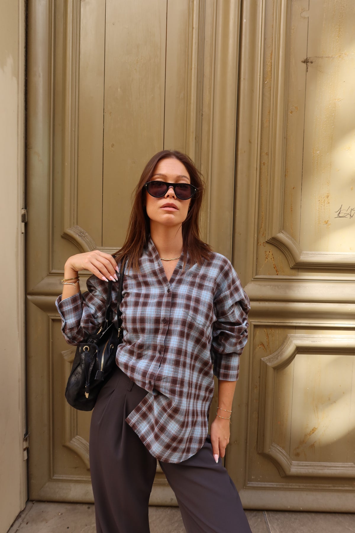 Chemise à carreaux Cleo femme
