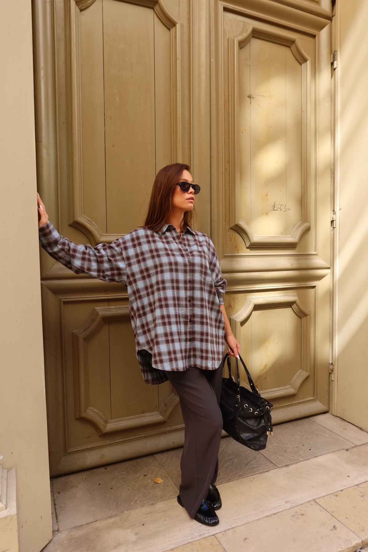 Chemise à carreaux Cleo femme