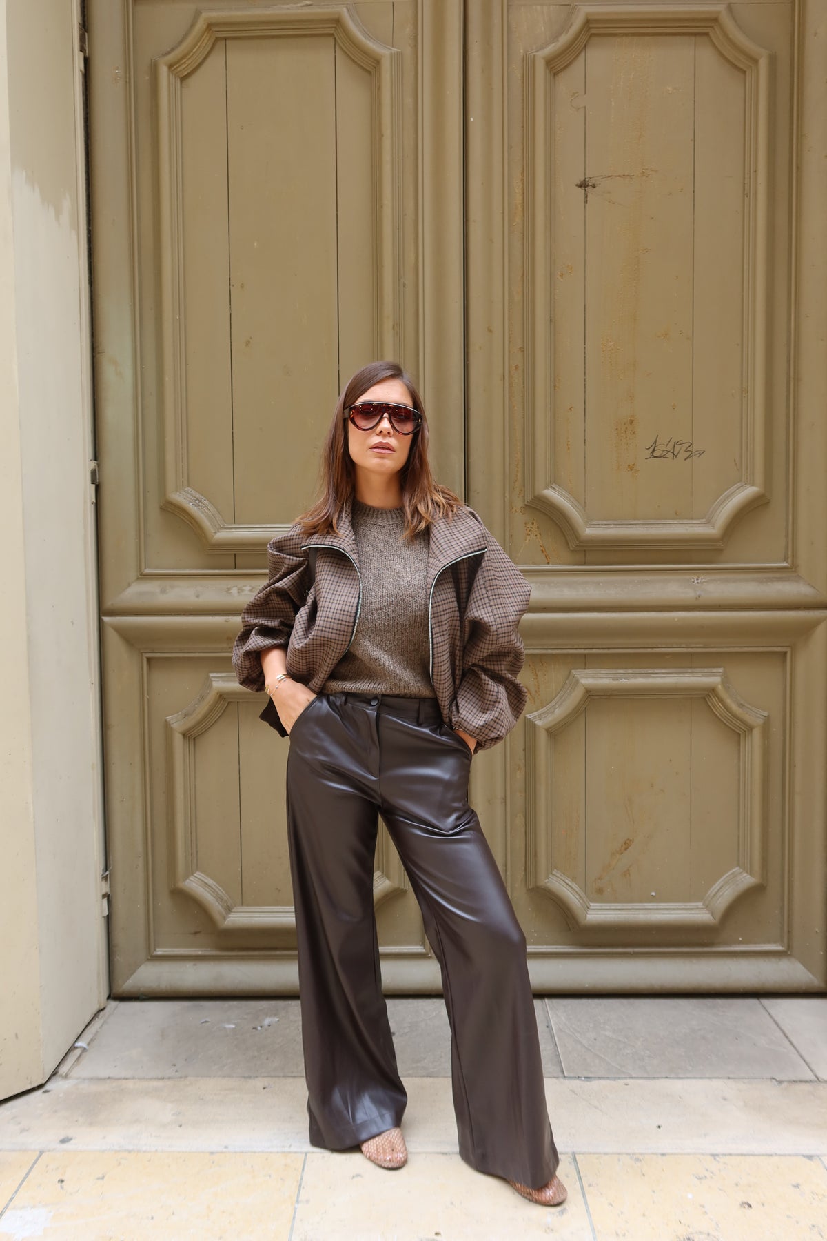 Pantalon en similicuir Jena