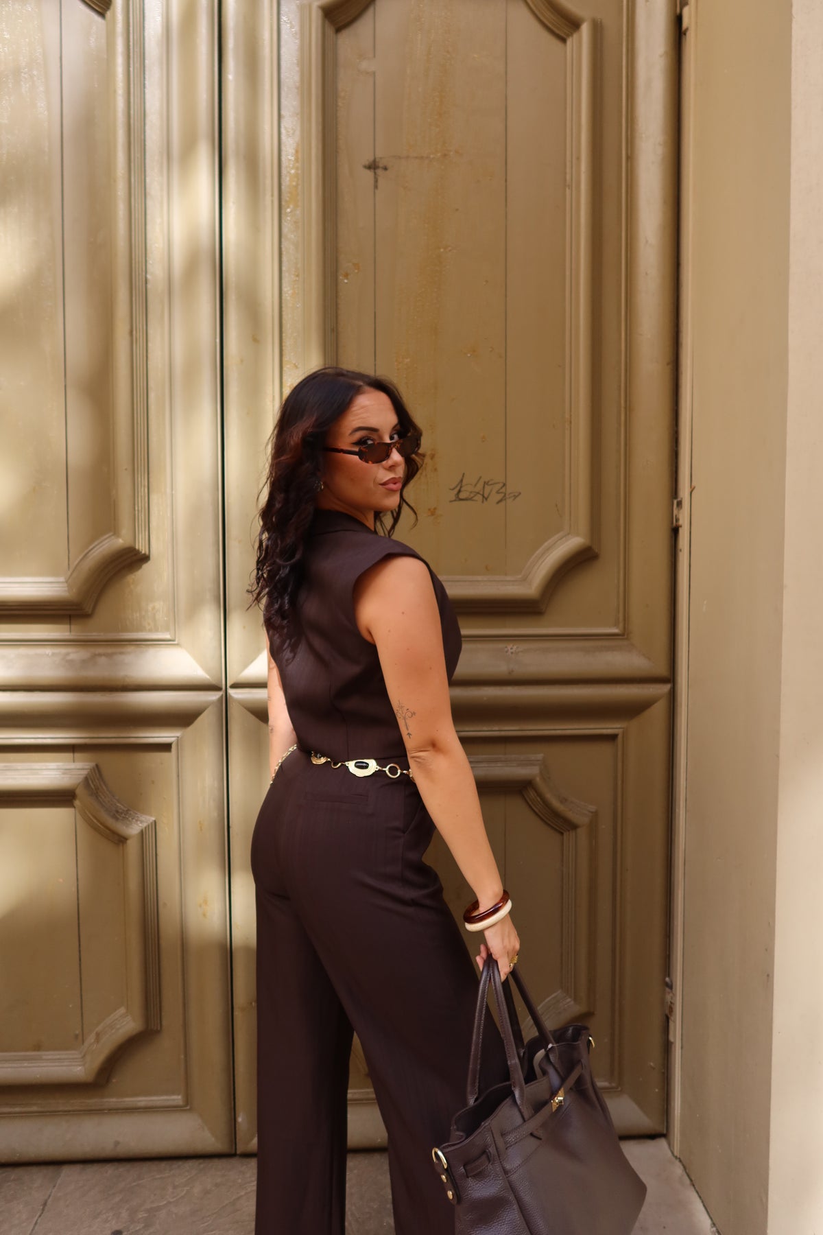 Veste sans manches crop Luna femme