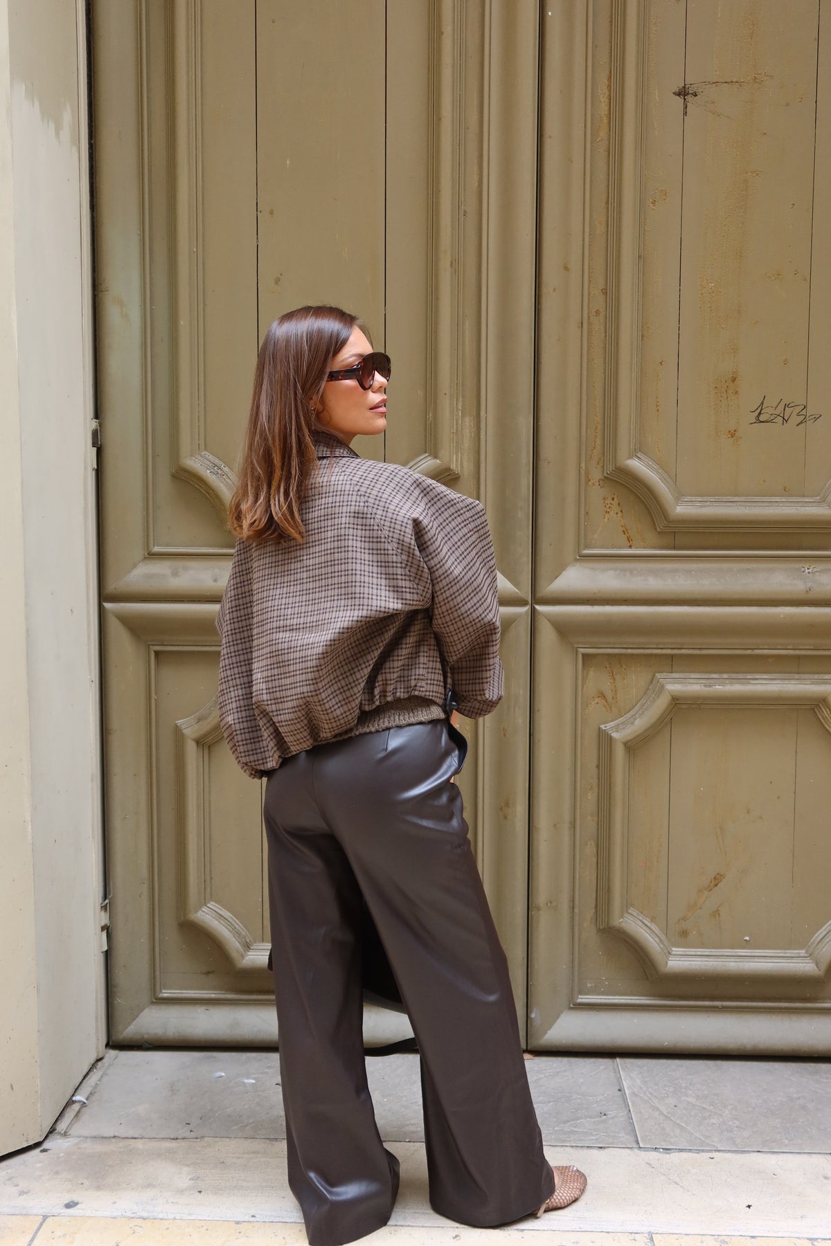 Pantalon en similicuir Jena