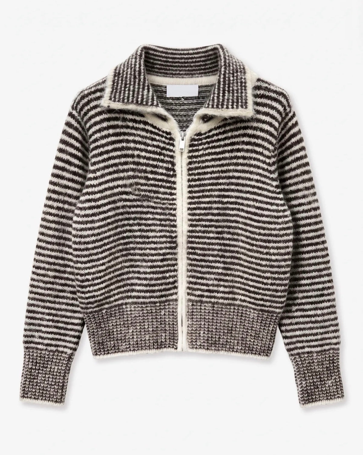 Gilet en laine à rayures