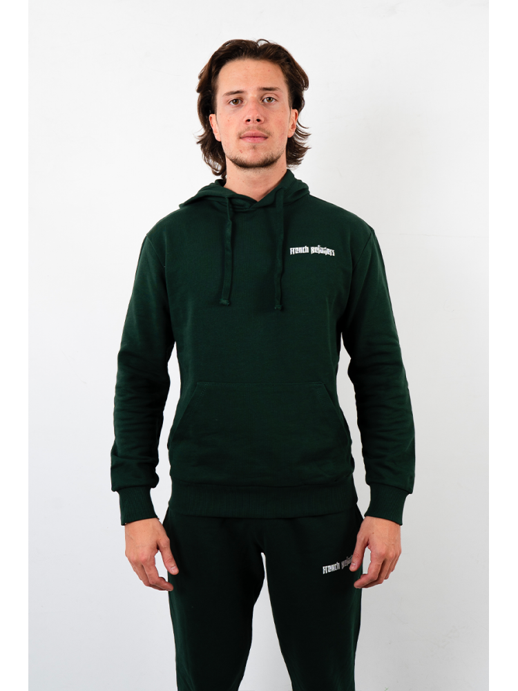 hoodie vert mixte