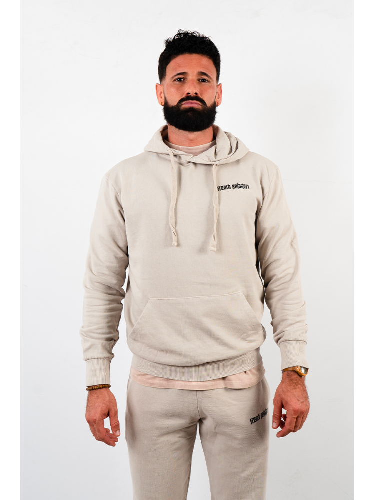 hoodie mixte beige