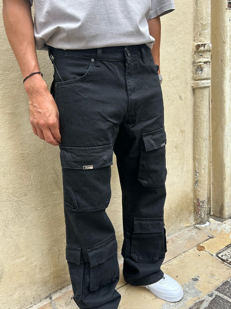 Pantalon Homme Cargot Noir