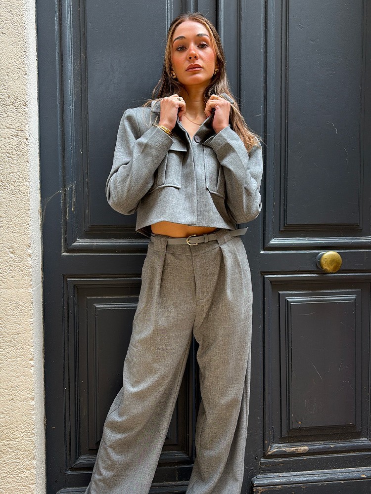 Pantalon gris June | French Retailers