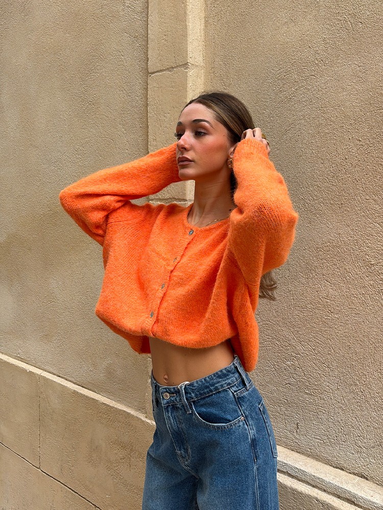 Pull orange Pauline | French Retailers