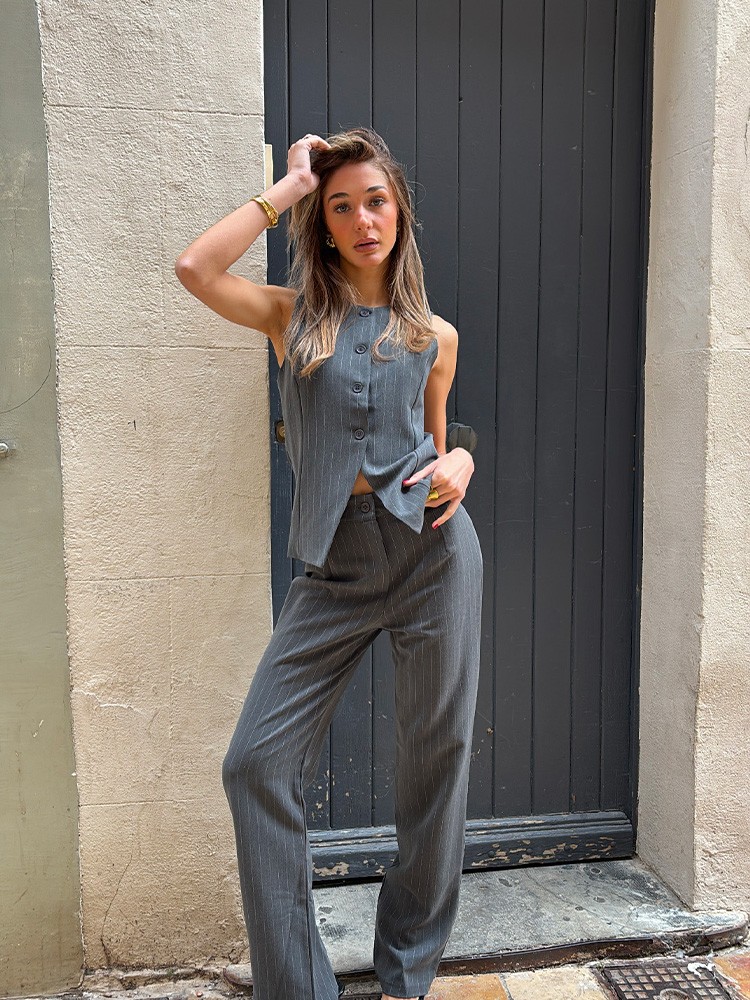 Pantalon gris Dina | French Retailers