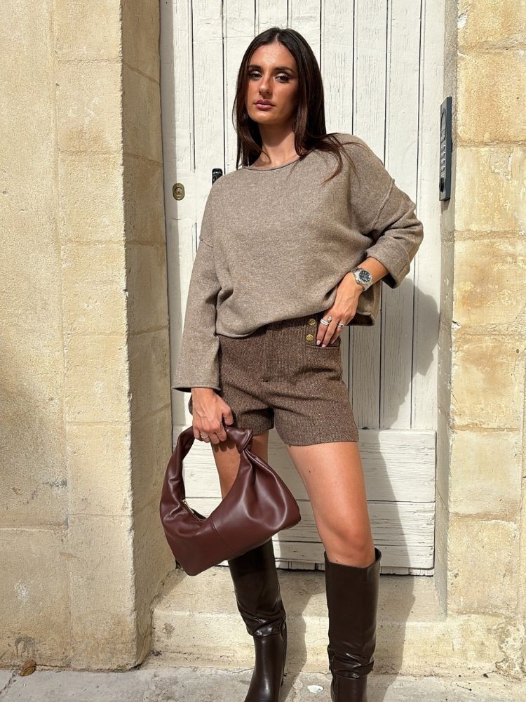 Pull Taupe Alma | French Retailers