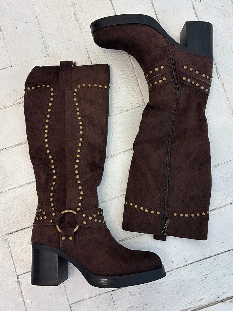 Bottes Biker choco Ava | French Retailers