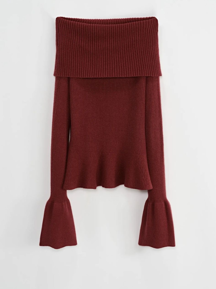 Pull bordeaux Kaia| French Retailers