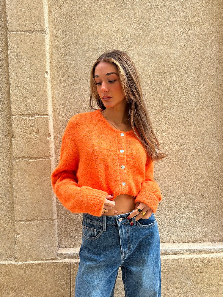 Pull orange Pauline | French Retailers