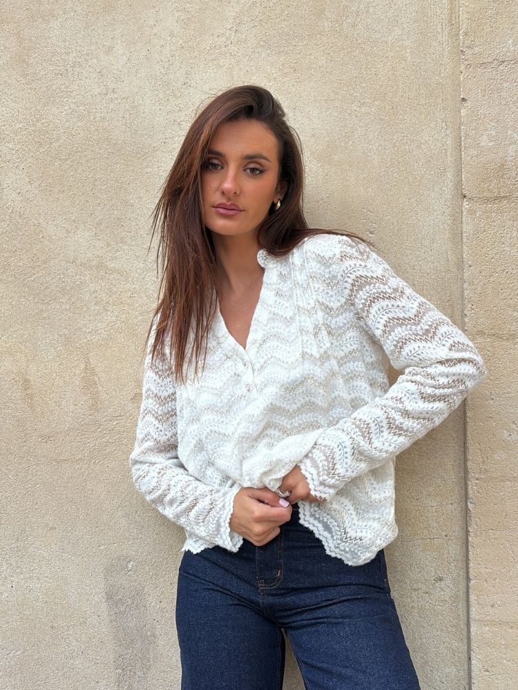 Blouse blanche Neela  | French Retailers