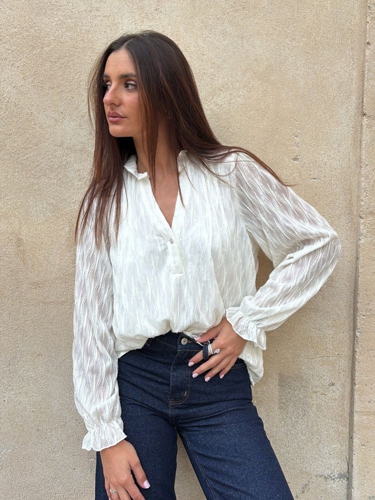 Blouse blanche Neela  | French Retailers