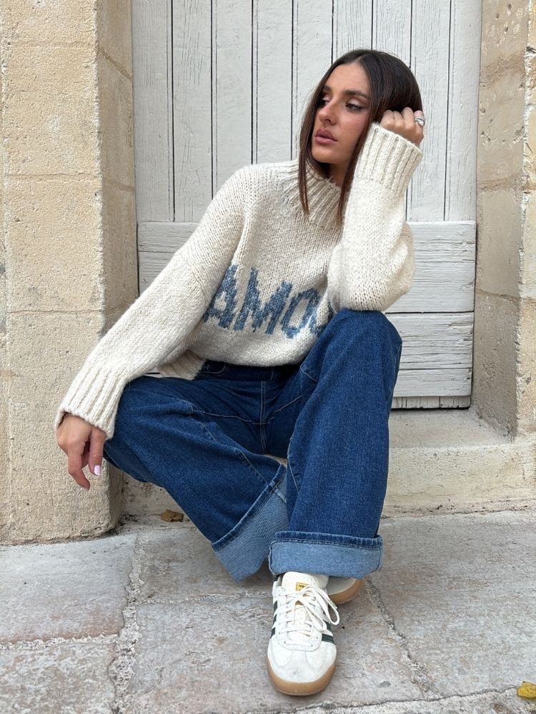 Pull bleu Lunelle | French Retailers