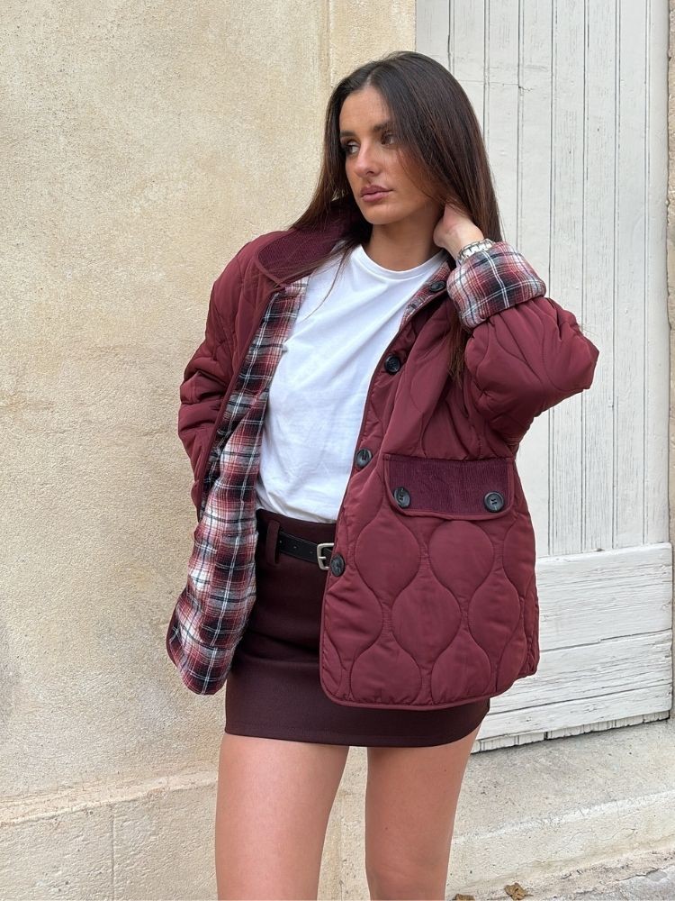 Veste bordeaux Gabie | French Retailers