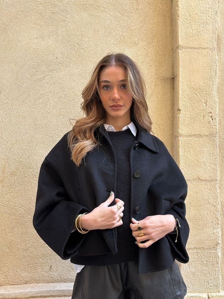 Veste noir Cléophée | French Retailers