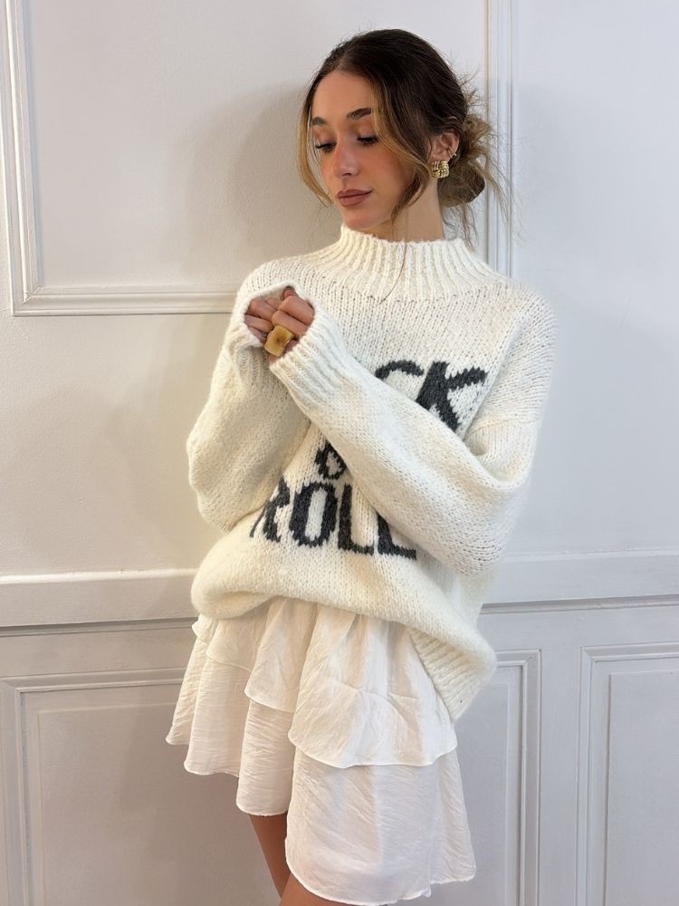 Pull blanc Pull Rock & Roll | French Retailers