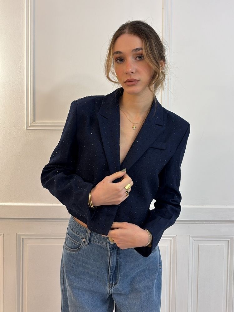 Blazer bleu marine Sidonie | French Retailers