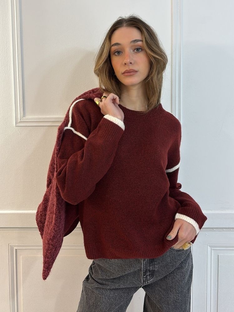 Pull Bordeaux Louma | French Retailers