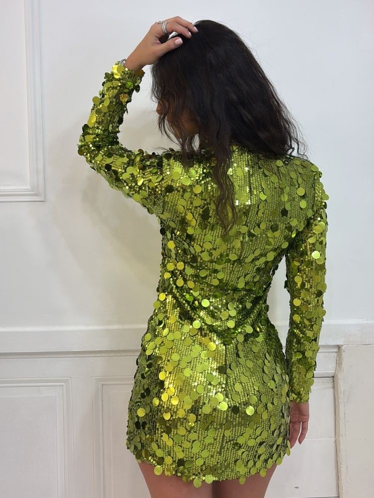 Robe verte Clémantine | French Retailers