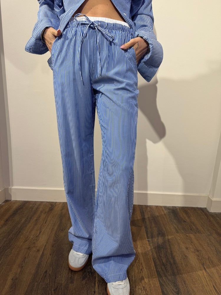 Pantalon à rayures bleu - French Retailers