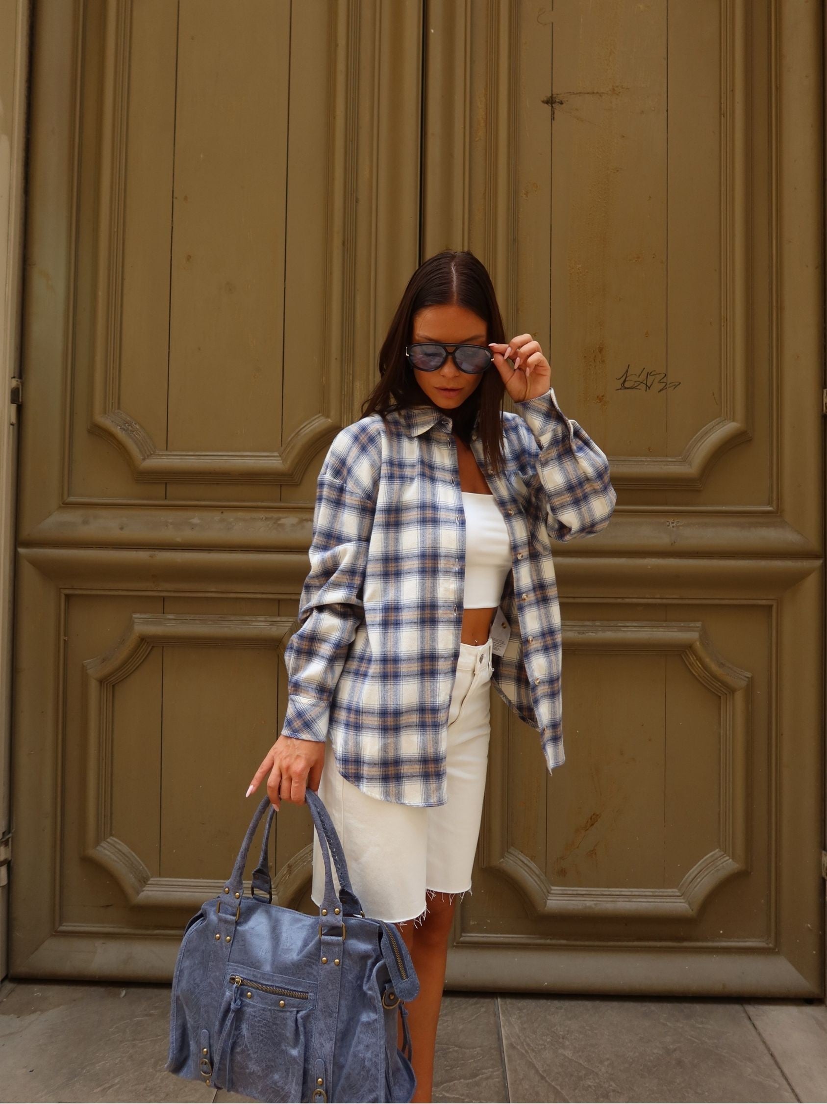 Chemise à carreaux Céline - Sunset collection