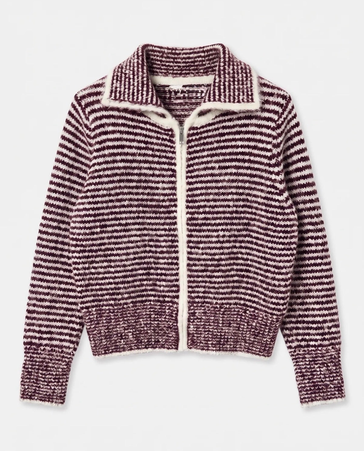 Gilet en laine à rayures