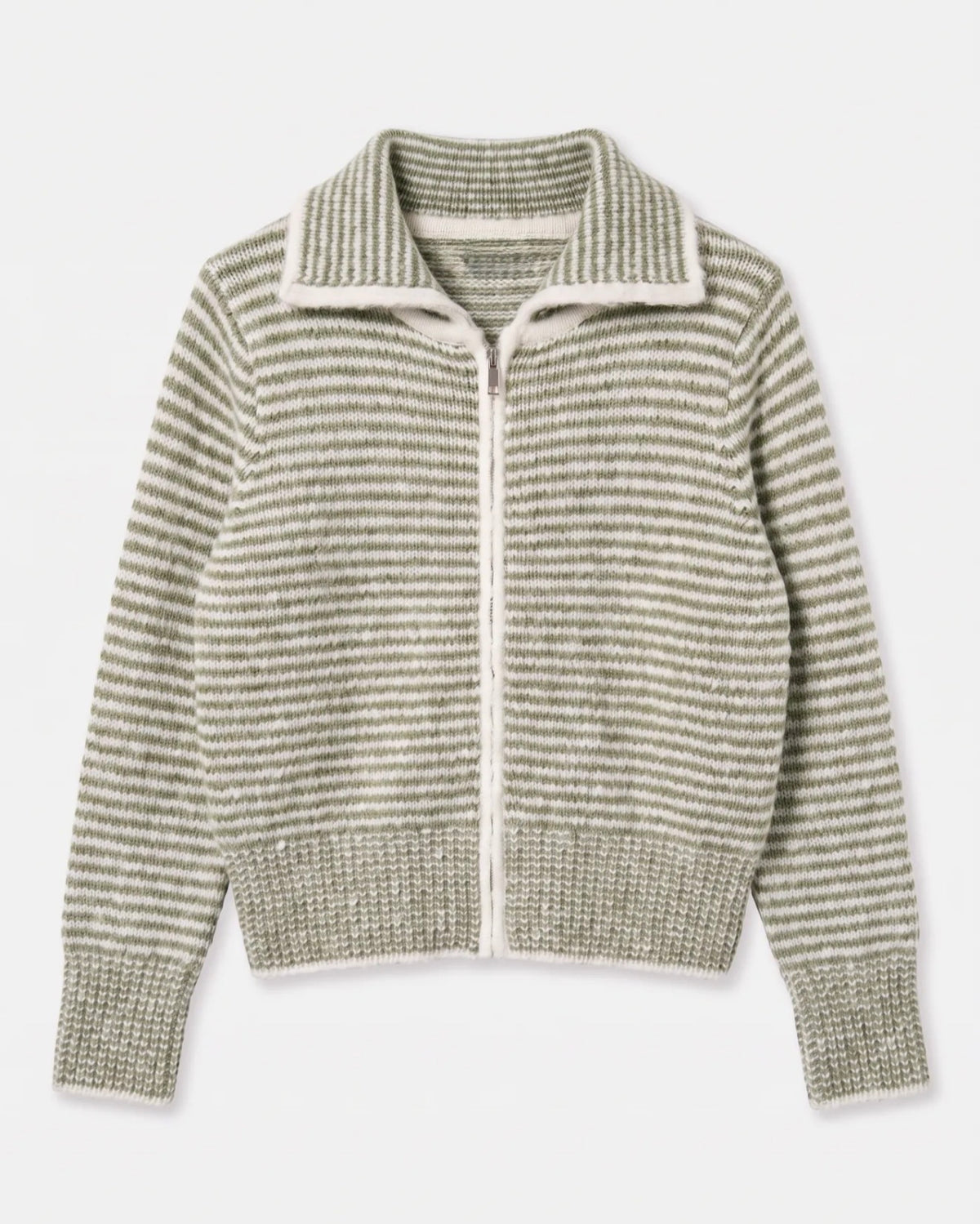 Gilet en laine à rayures
