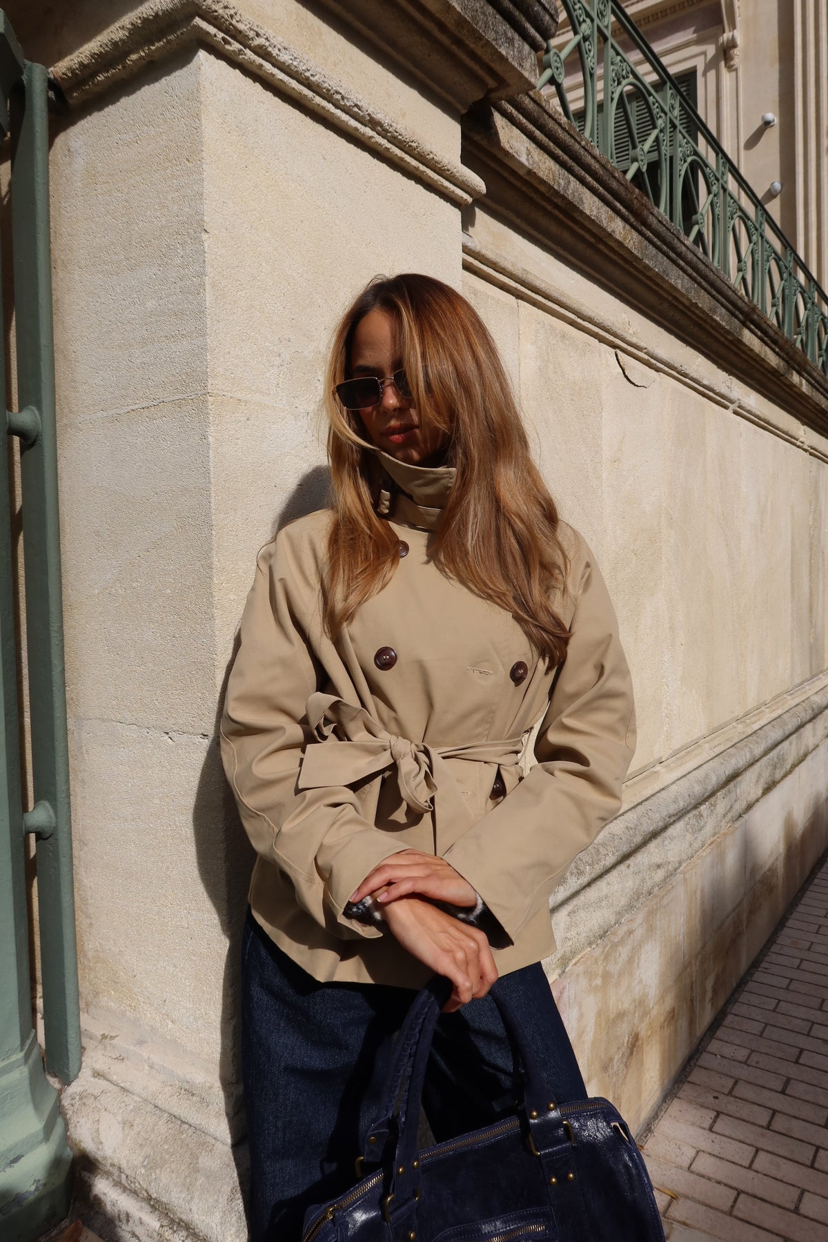Veste trench cintré