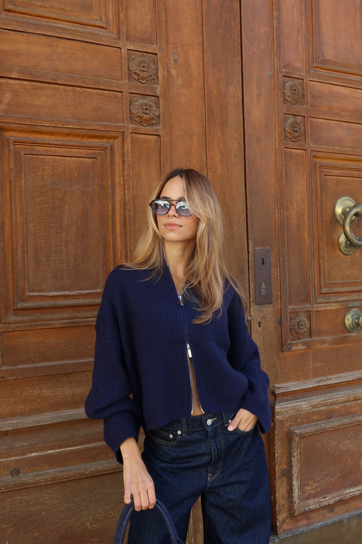 Gilet en maille court