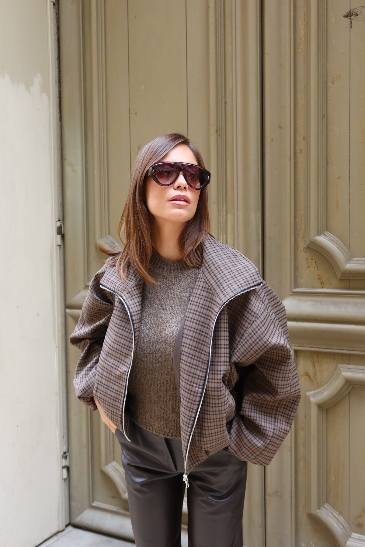 Veste à carreaux