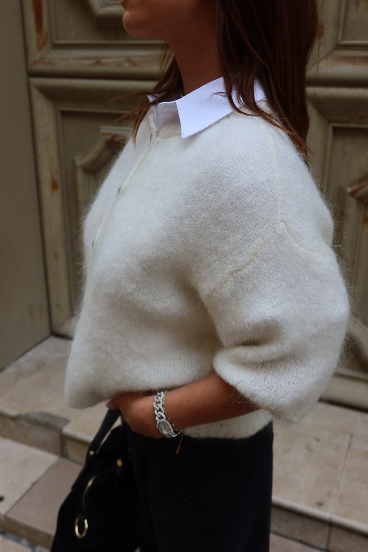 Gilet Aurore en mohair femme