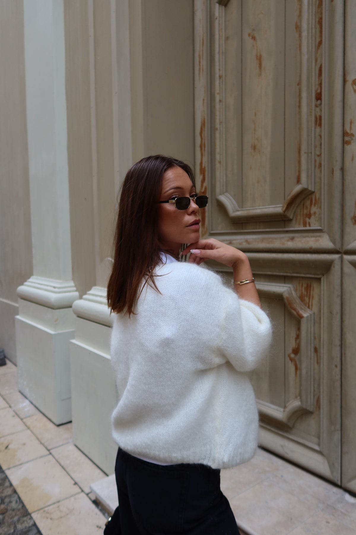 Gilet Aurore en mohair femme