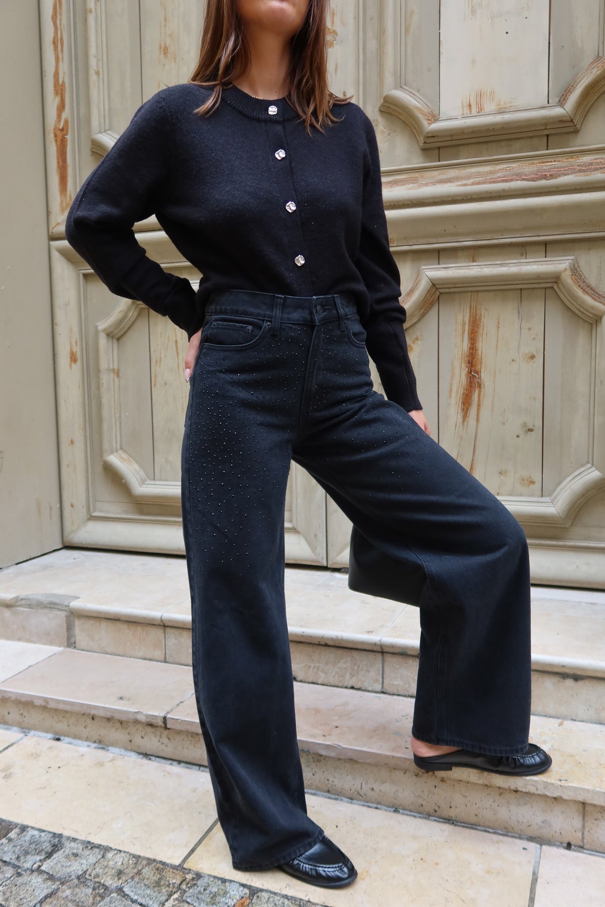 Pantalon à strass