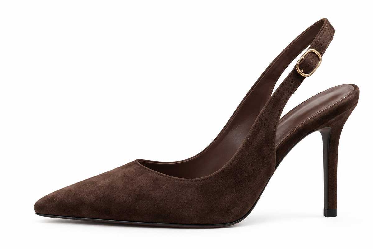 Escarpins Slingbacks Chocolat