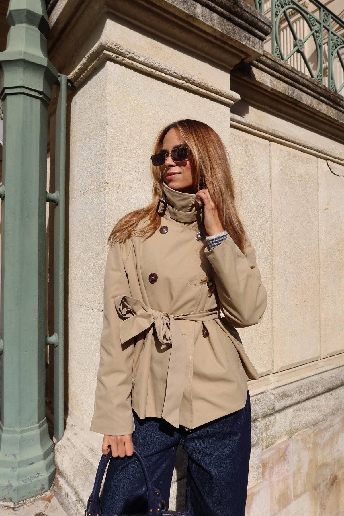 Veste trench cintré