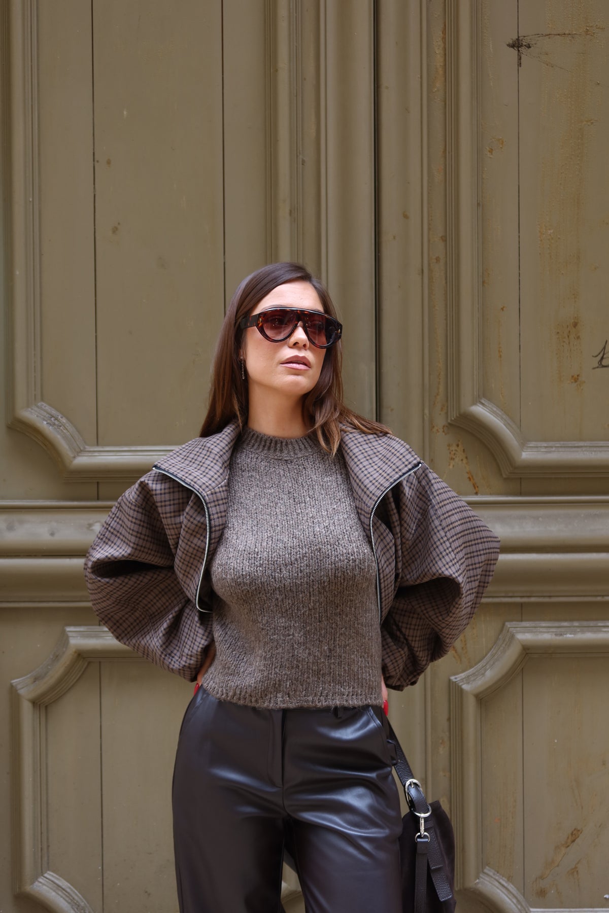 Veste à carreaux