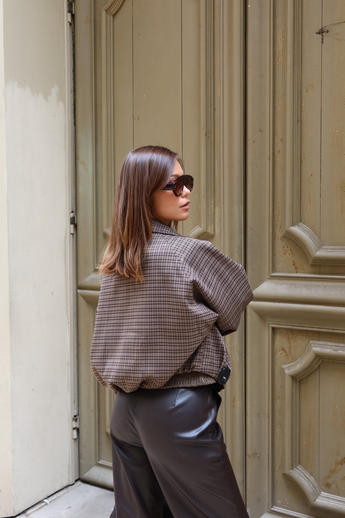 Veste à carreaux
