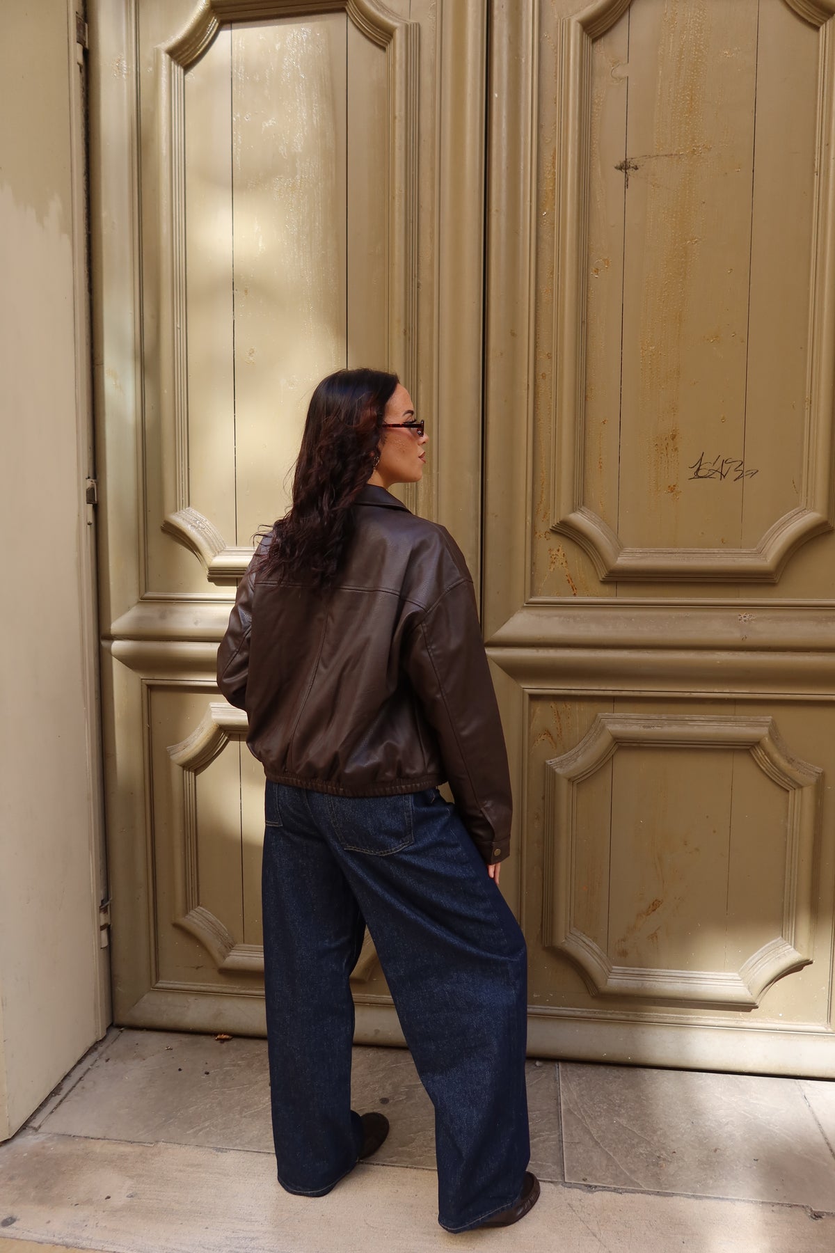 Veste en similicuir Jo