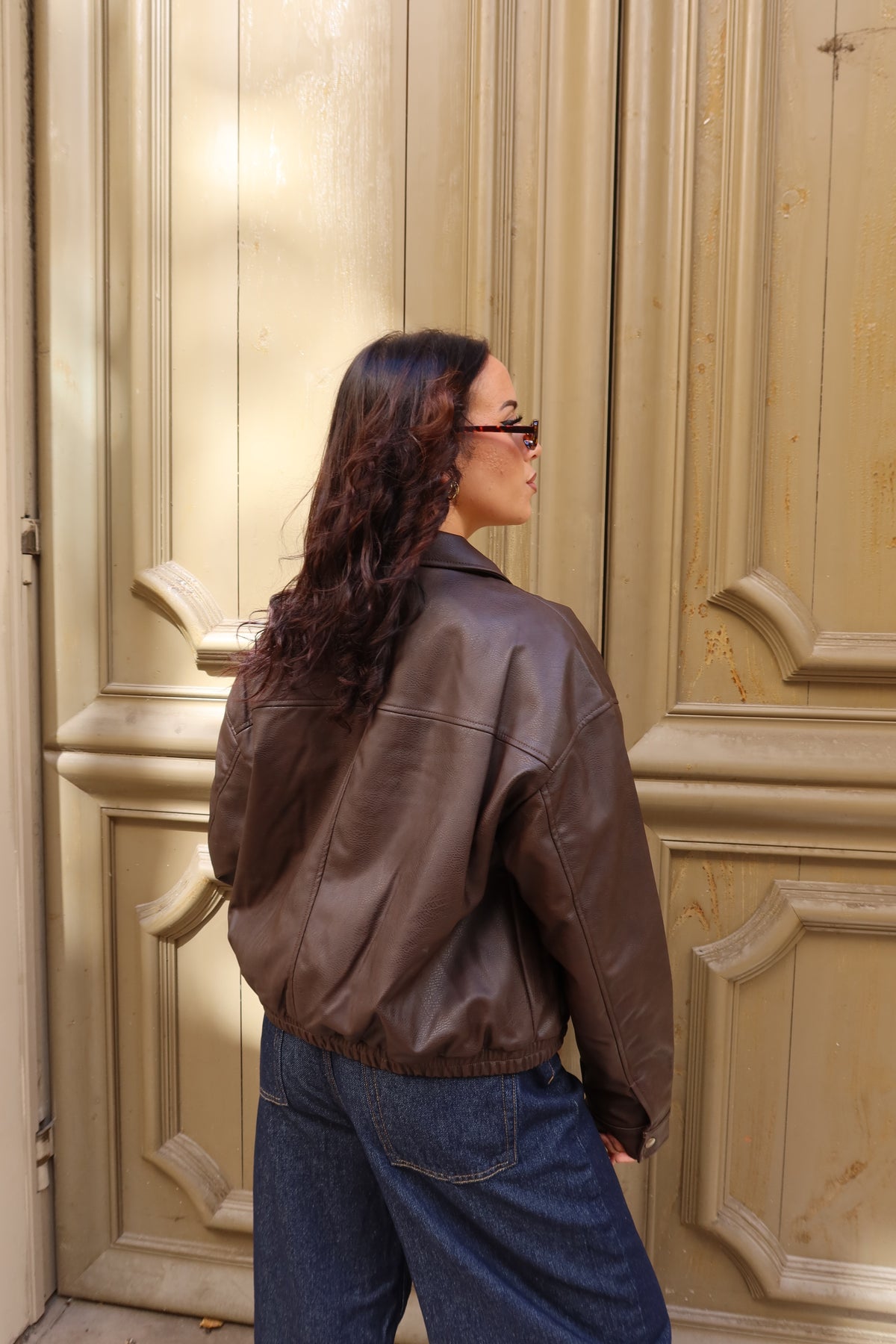 Veste en similicuir Jo